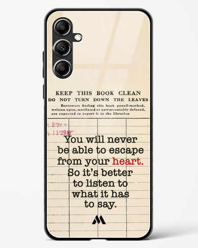 Listen to your Heart Glass Case Phone Cover (Samsung)