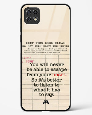 Listen to your Heart Glass Case Phone Cover (Samsung)