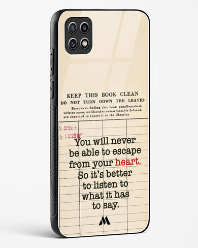 Listen to your Heart Glass Case Phone Cover (Samsung)