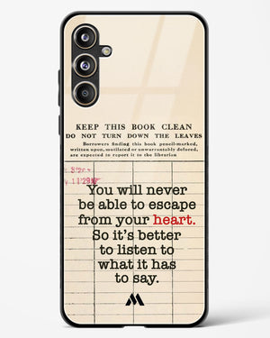 Listen to your Heart Glass Case Phone Cover (Samsung)