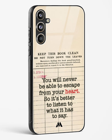 Listen to your Heart Glass Case Phone Cover (Samsung)