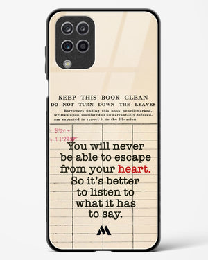 Listen to your Heart Glass Case Phone Cover (Samsung)