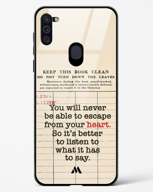 Listen to your Heart Glass Case Phone Cover (Samsung)