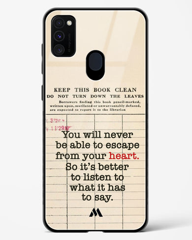 Listen to your Heart Glass Case Phone Cover (Samsung)