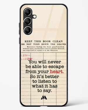 Listen to your Heart Glass Case Phone Cover (Samsung)