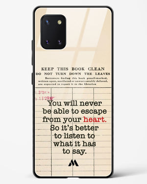 Listen to your Heart Glass Case Phone Cover (Samsung)