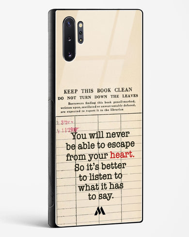 Listen to your Heart Glass Case Phone Cover (Samsung)