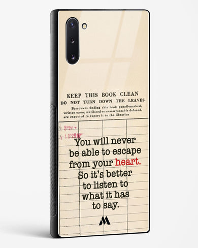 Listen to your Heart Glass Case Phone Cover (Samsung)