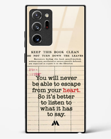 Listen to your Heart Glass Case Phone Cover (Samsung)
