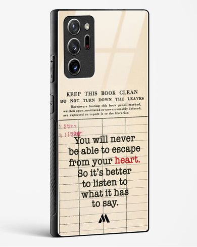 Listen to your Heart Glass Case Phone Cover (Samsung)