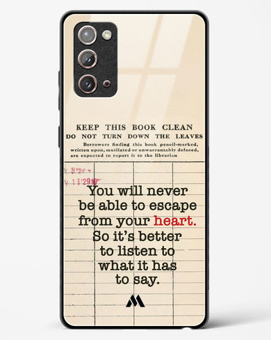 Listen to your Heart Glass Case Phone Cover (Samsung)