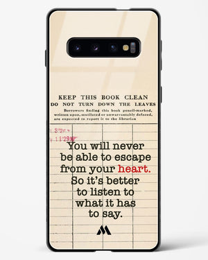 Listen to your Heart Glass Case Phone Cover (Samsung)