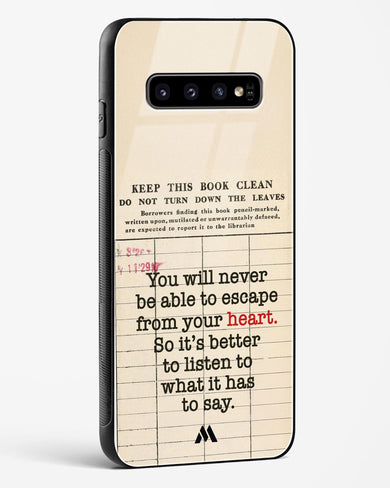 Listen to your Heart Glass Case Phone Cover (Samsung)