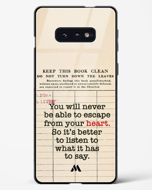 Listen to your Heart Glass Case Phone Cover (Samsung)