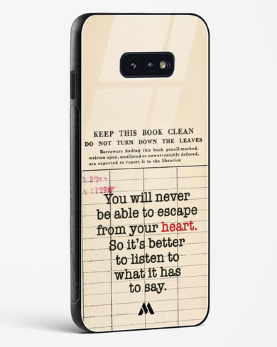 Listen to your Heart Glass Case Phone Cover (Samsung)