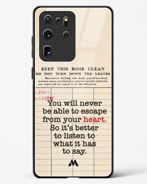 Listen to your Heart Glass Case Phone Cover (Samsung)