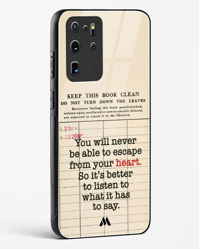 Listen to your Heart Glass Case Phone Cover (Samsung)
