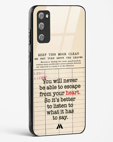 Listen to your Heart Glass Case Phone Cover (Samsung)