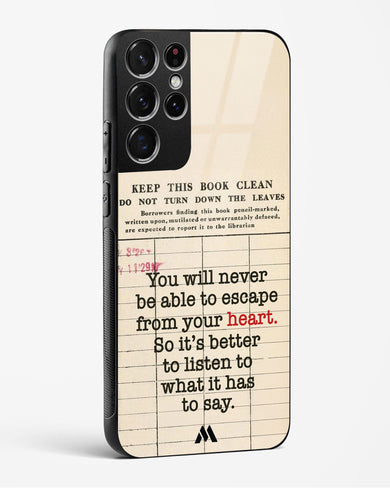 Listen to your Heart Glass Case Phone Cover (Samsung)