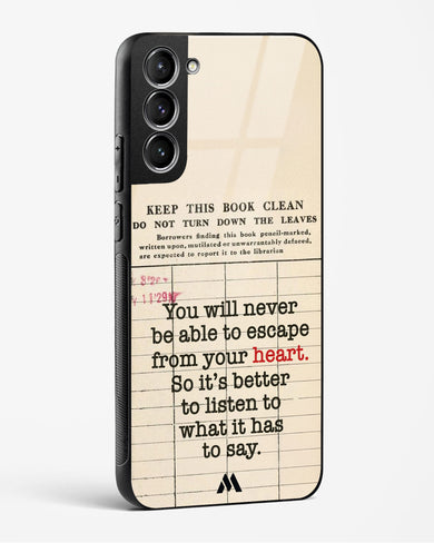 Listen to your Heart Glass Case Phone Cover (Samsung)