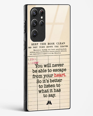 Listen to your Heart Glass Case Phone Cover (Samsung)