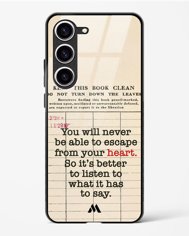 Listen to your Heart Glass Case Phone Cover (Samsung)