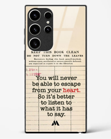 Listen to your Heart Glass Case Phone Cover (Samsung)