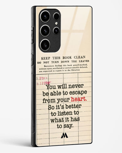 Listen to your Heart Glass Case Phone Cover (Samsung)