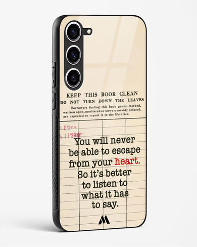 Listen to your Heart Glass Case Phone Cover (Samsung)
