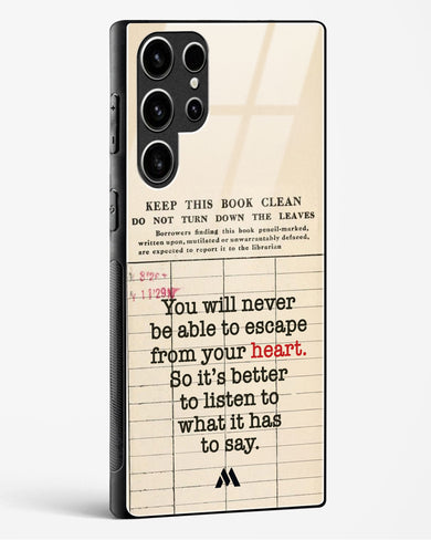 Listen to your Heart Glass Case Phone Cover (Samsung)
