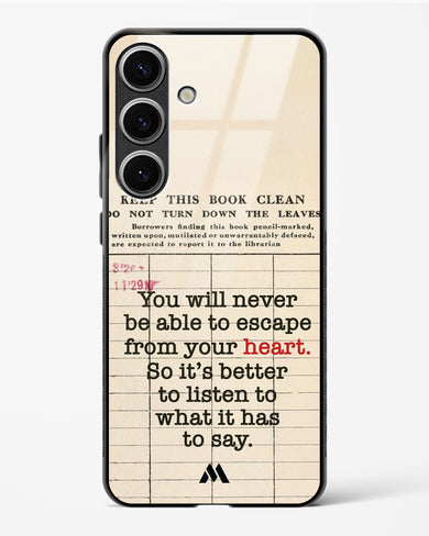 Listen to your Heart Glass Case Phone Cover (Samsung)