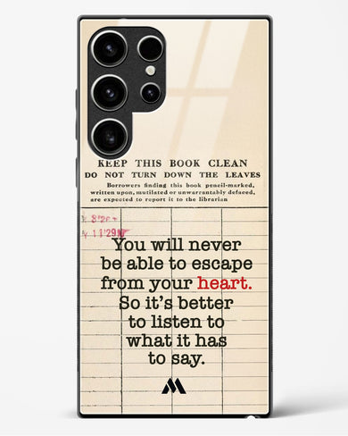 Listen to your Heart Glass Case Phone Cover (Samsung)