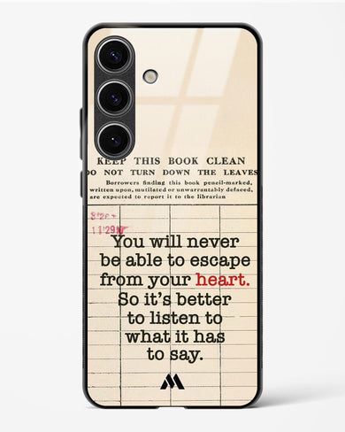 Listen to your Heart Glass Case Phone Cover (Samsung)