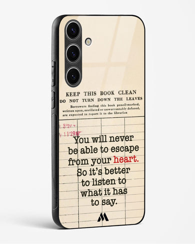 Listen to your Heart Glass Case Phone Cover (Samsung)