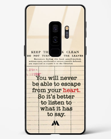 Listen to your Heart Glass Case Phone Cover (Samsung)