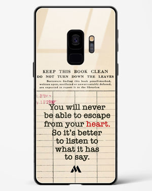 Listen to your Heart Glass Case Phone Cover (Samsung)