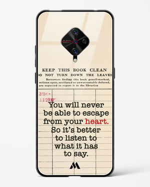 Listen to your Heart Glass Case Phone Cover (Vivo)