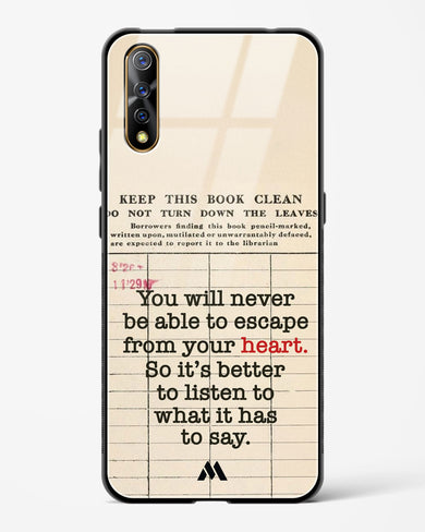 Listen to your Heart Glass Case Phone Cover (Vivo)