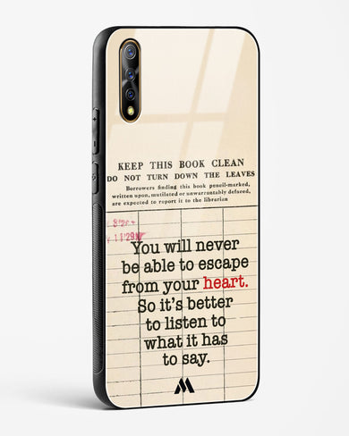 Listen to your Heart Glass Case Phone Cover (Vivo)