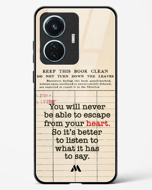 Listen to your Heart Glass Case Phone Cover (Vivo)