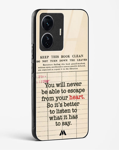 Listen to your Heart Glass Case Phone Cover (Vivo)