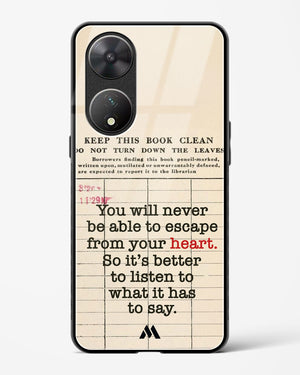 Listen to your Heart Glass Case Phone Cover (Vivo)