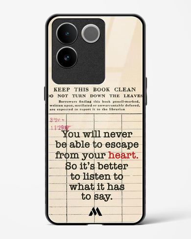 Listen to your Heart Glass Case Phone Cover (Vivo)