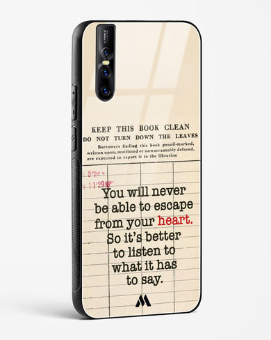 Listen to your Heart Glass Case Phone Cover (Vivo)