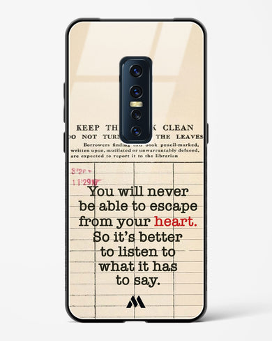 Listen to your Heart Glass Case Phone Cover (Vivo)