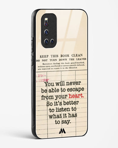 Listen to your Heart Glass Case Phone Cover (Vivo)