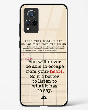Listen to your Heart Glass Case Phone Cover (Vivo)