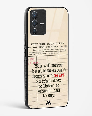 Listen to your Heart Glass Case Phone Cover (Vivo)