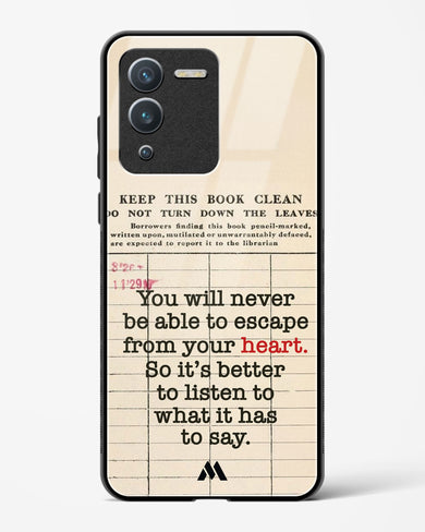 Listen to your Heart Glass Case Phone Cover (Vivo)