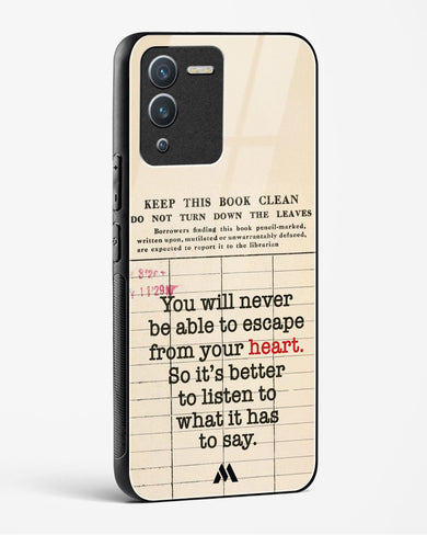 Listen to your Heart Glass Case Phone Cover (Vivo)
